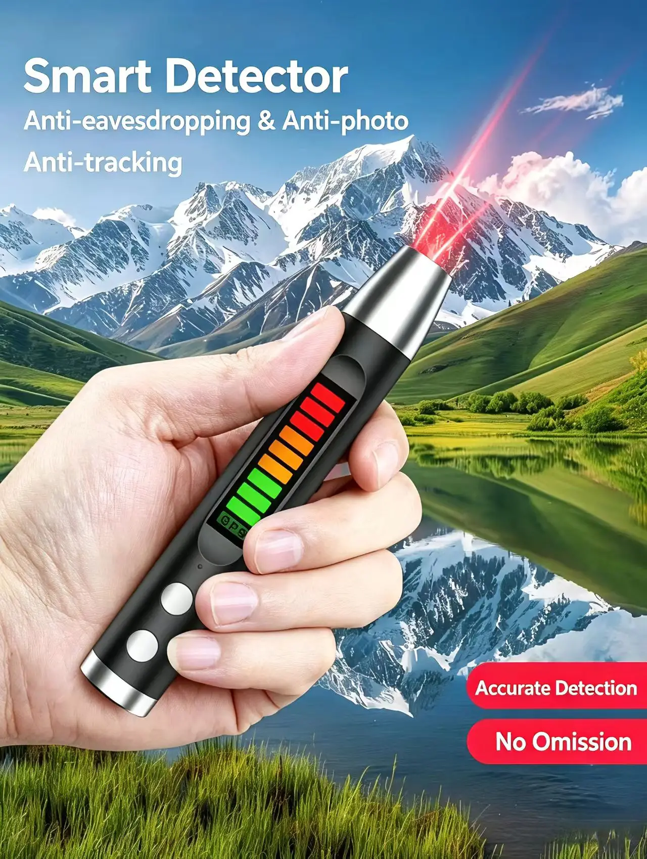 

S16 Intelligent Pen Hotel Anti-camera Detector Car Anti Spying GPS Scanning Eavesdropping Tracking Location Signal Detection