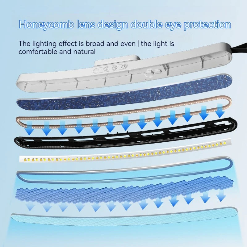 Led Arc 42Cm Bureaulamp Opknoping Magnetische Usb Oplaadbare Traploze Dimmende Ijdelheid Verlichting Slaapkamerkast Nachtleeslamp