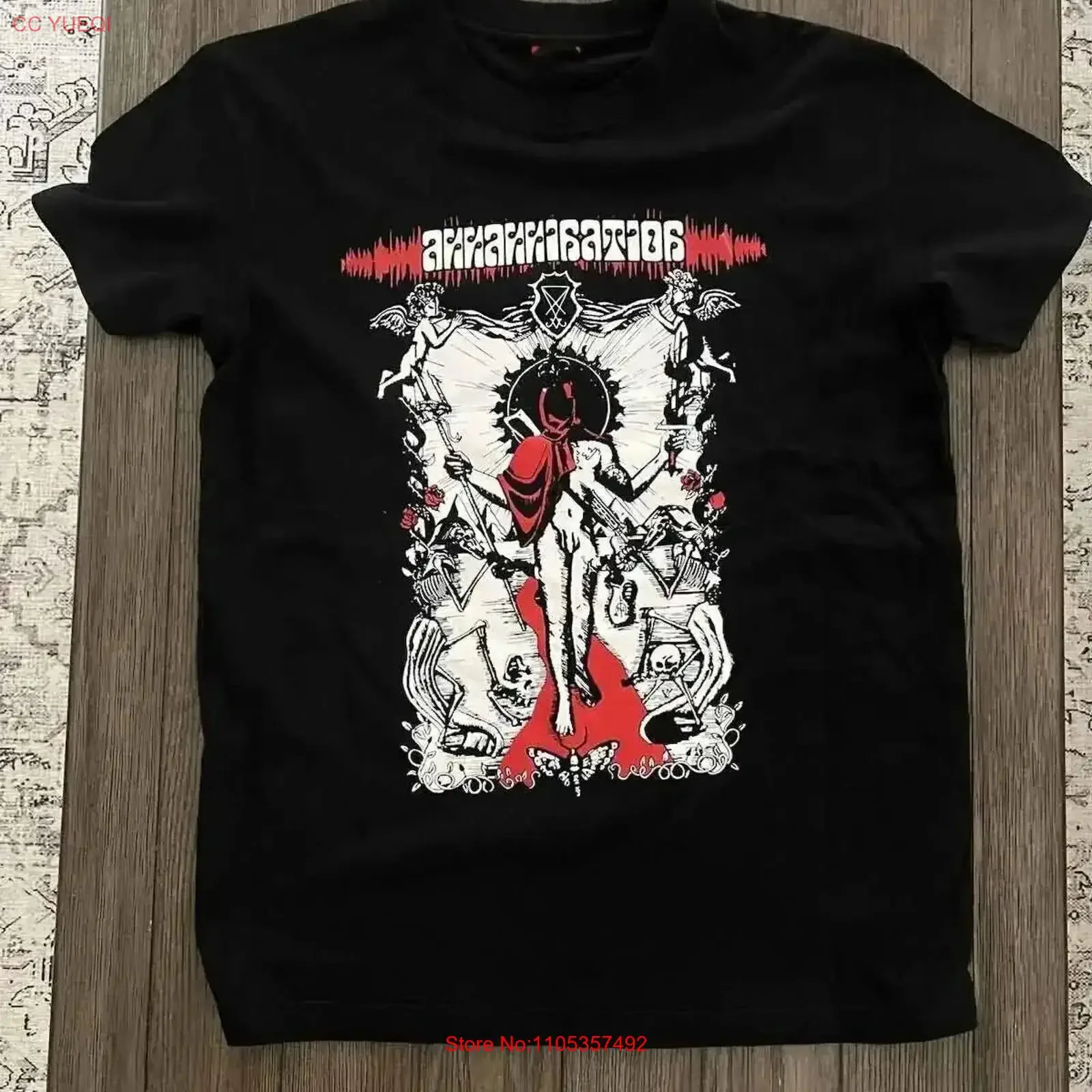 Assassination Band T-Shirt aus Baumwolle, klassisch, S 5XL, DA395, Vintage, gewaschen, dehnbar, Unisex, leicht modisch, für Herren, bequem