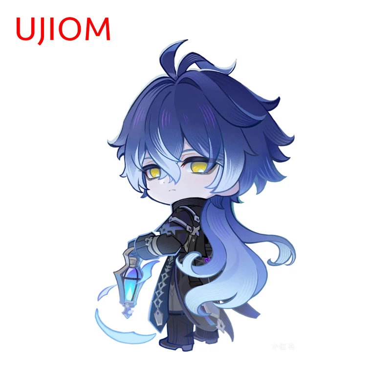 

UJIOM Chibi Genshin Impact Flins Wall Sticker Cool Man Home Accessories Creative Personality Attractive Decoration Chambre