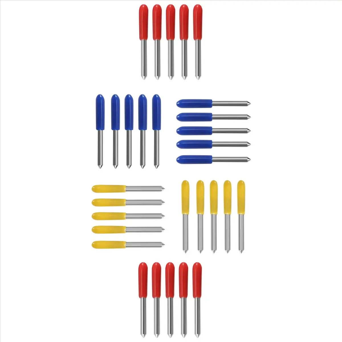 A57X NEW 30Pcs 30 45 60 Degree Cutting Plotter Cutter Knife Blades Offset