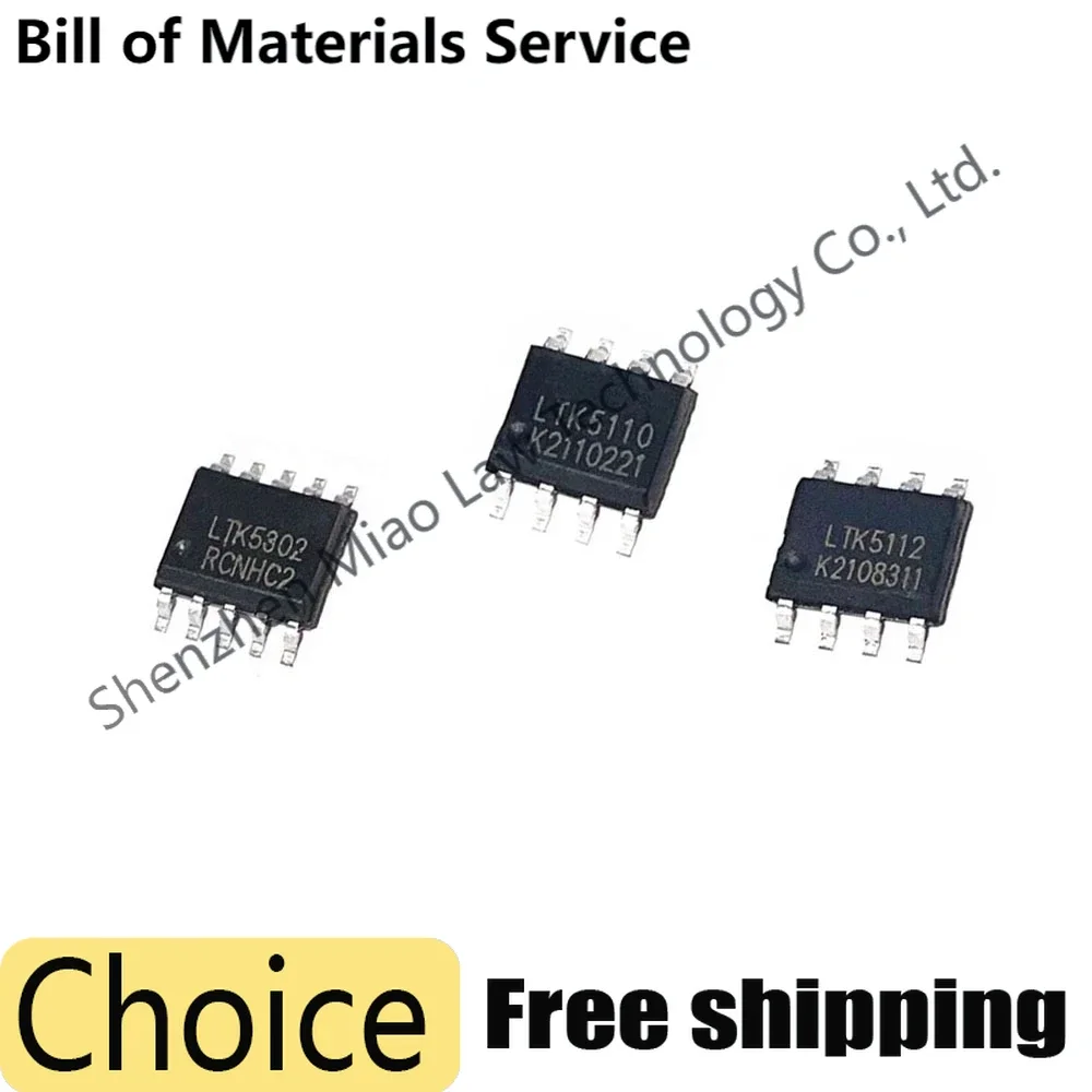 5PCS/LOT LTK5302 LTK5110 LTK5112 SOP-8 SMD Audio Amplifier Chip New Good Quality Chipset