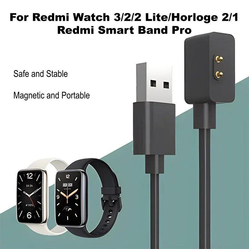Cargador Magnético para Redmi Watch 3/2/2 Lite, Horloge 2, Watch 1, Redmi Smart Band Pro, Xiaomi Smart Band 7 Pro, Cable de Carga USB
