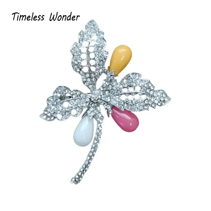 

Timeless Wonder Fancy Zircon Floral Brooch Pins for Women Designer Jewelry Runway Top Punk Luxury Cute Rare Gift Sweet Set 7561