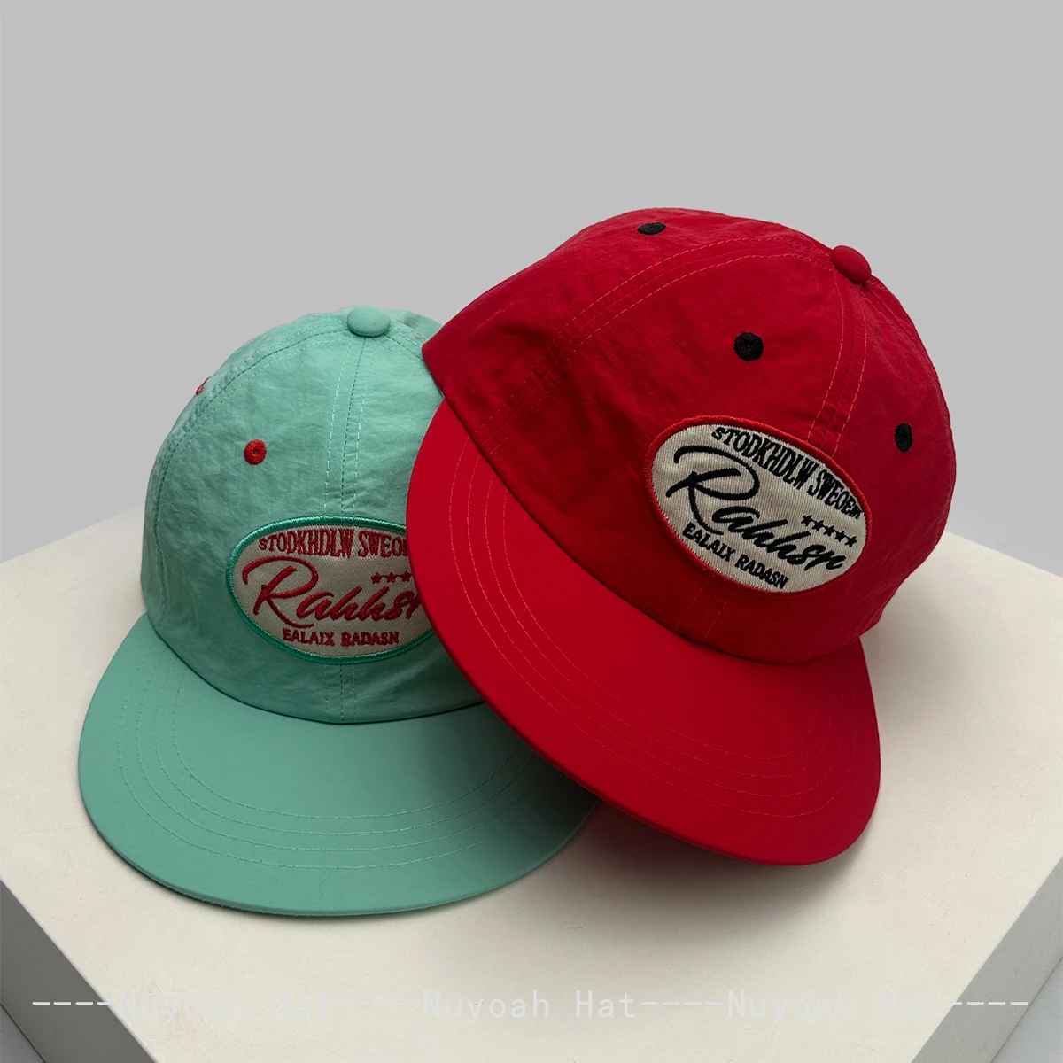 Quick Drying Embroidered Letters Baseball Hats Sunshade Flat Eave New Unisex Breathable Hip-hop Niche Versatile Peaked Caps Ins