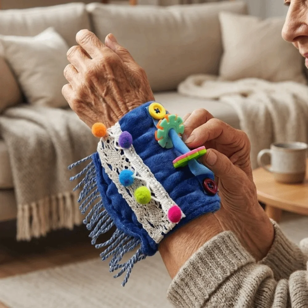 

Multi-sensory Stimulation Alzheimer's Sensory Arm Fidget Sleeve Decompress Plush Sensory Muff Sensory Calming Blanket