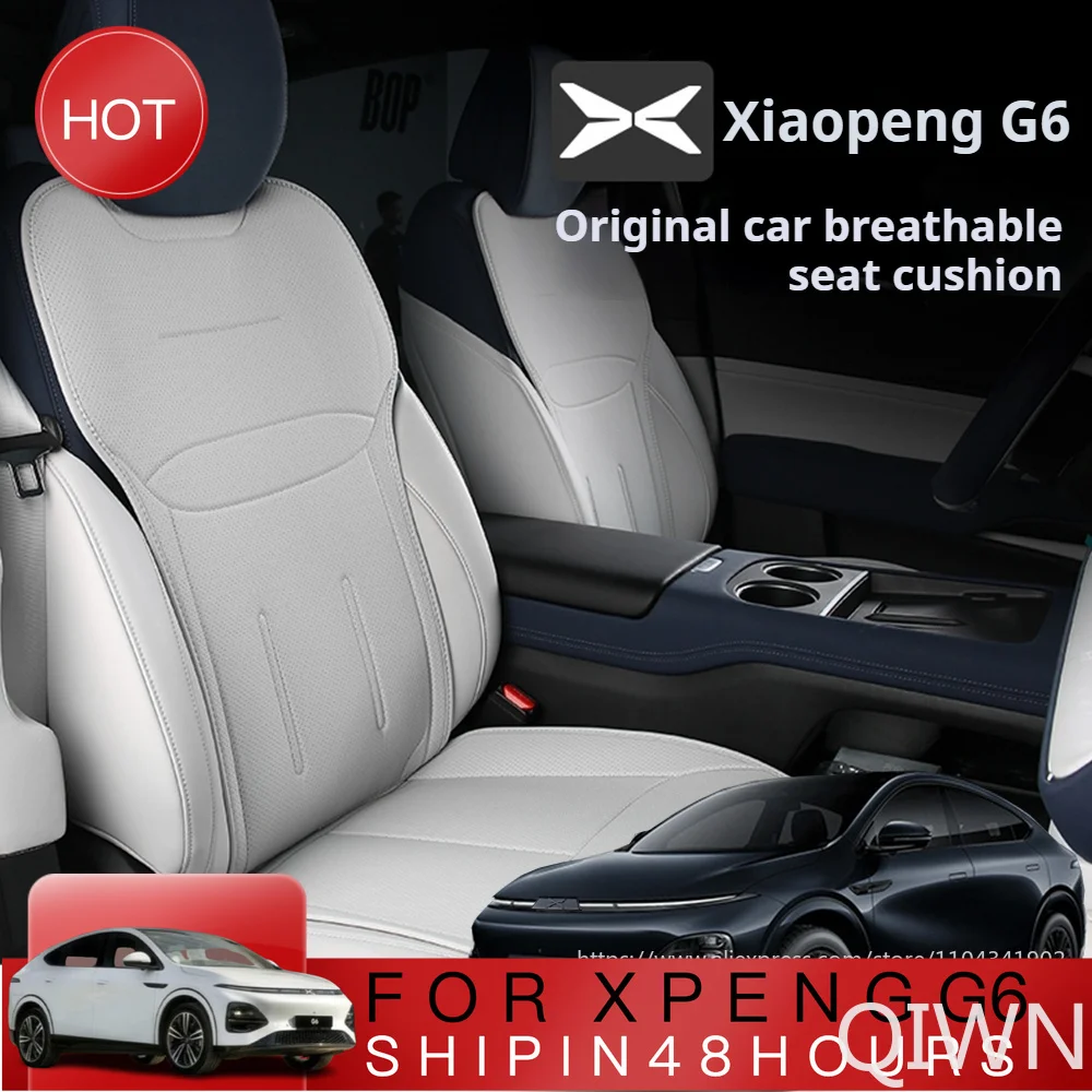 QIWN Fit For Xpeng G6 2023 2024 2025 Seat Protection Cover Backrest Cover Leather Seat Cushion Complete Set Xiaopeng G6 Accessor