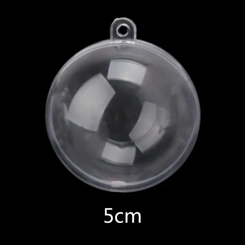 Clear Plastic Fillable Ball Mold Easy to Use Arts & Crafts Mold Shells 3/5/6 for cm Round Molds DIY Molding