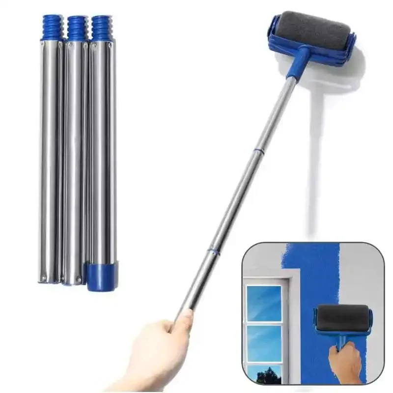 Paint Stick Roller PP and Sponge Paint Edger Tool for Walls with Ergonomic Handle Convenient Paint Brushes for Household Tools