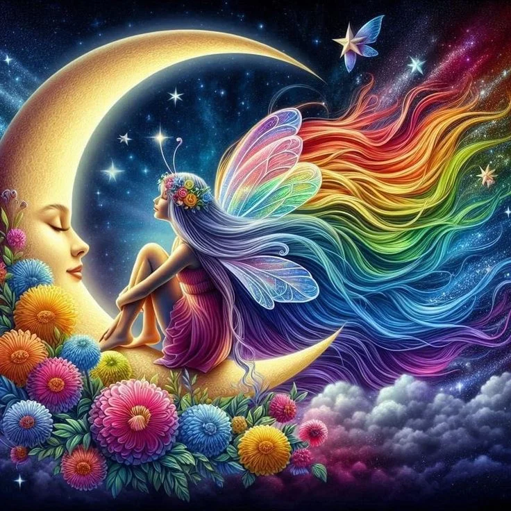 

Long Hair Moon Woman Figure 1024 PCS Jigsaw Puzzles Challenging Family Activity Games for Gameroom Bedroom Home Decor Gift