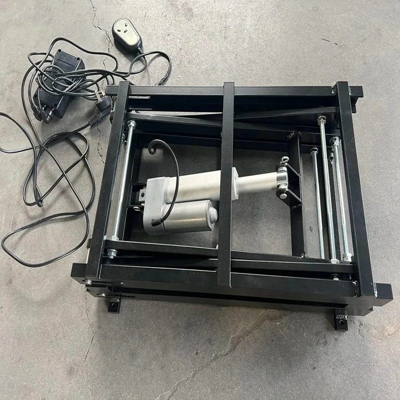 Folding lift coffee table bracket multi-function wired remote control dining table general hardware function welding frame