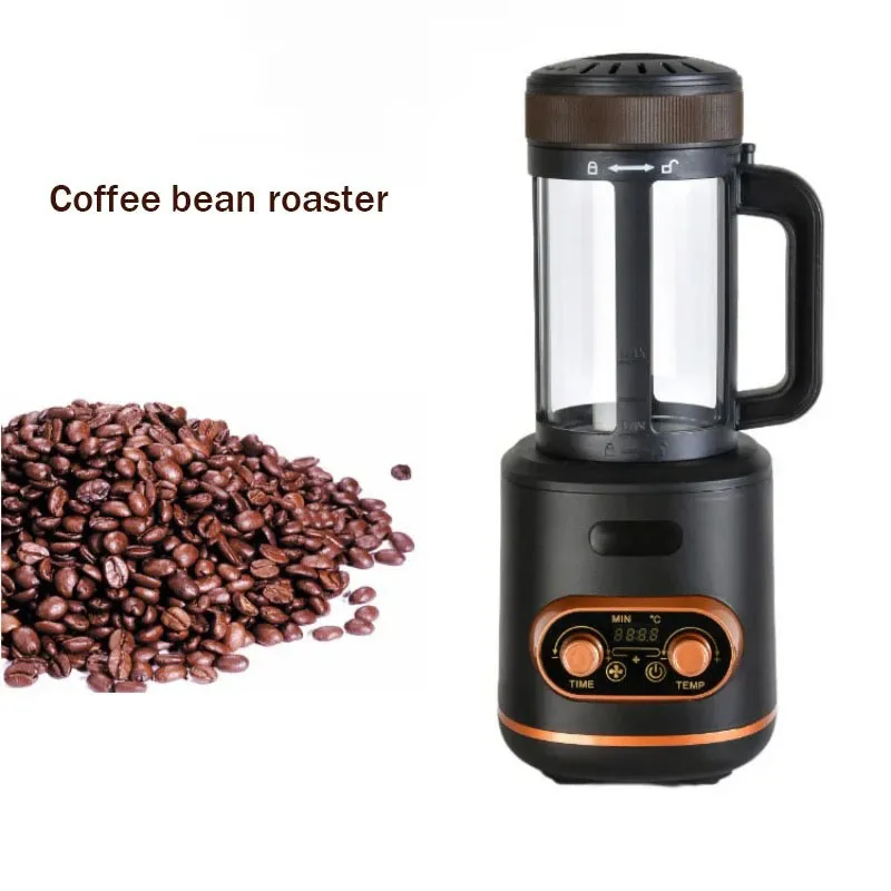 New 220V Electric Coffee Bean Roaster Baking Machine With Temperature Control And Timing Function Automatic Cooling