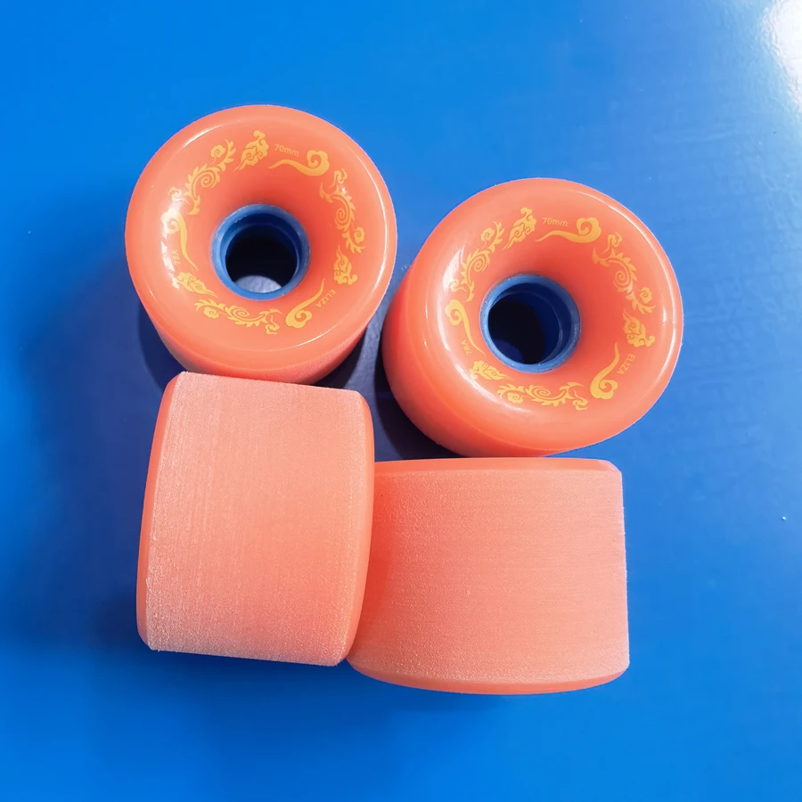 ELIZA longboard wheels skateboard wheel pu good quality 90% rebound top level 78a and 86a choices yellow and orange