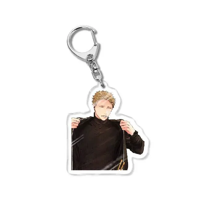 إعطاء حار BL أنيمي جديد سلسلة مفاتيح مصنوعة من الأكريليك مفتاح سلسلة حقيبة سحر تذكارية الإبداعية قلادة مجوهرات لطيف الأولاد جمع تأثيري هدية