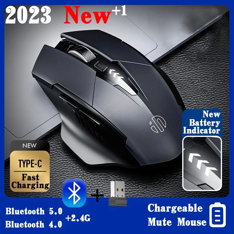 

PM6 Wireless Bluetooth Business Office Mouse Ergonomic Optical Silent Bluetooth 5.0 For PC Business Office Wireless Mouse