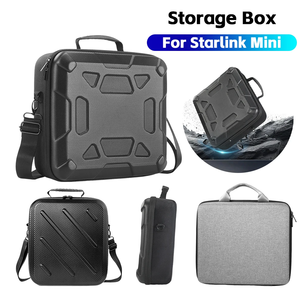 

For Starlink Mini Ultra-Light Protect Case Anti-Scratch Storage Box Portable Travel Carry Bag Power Cord Storage Handbag