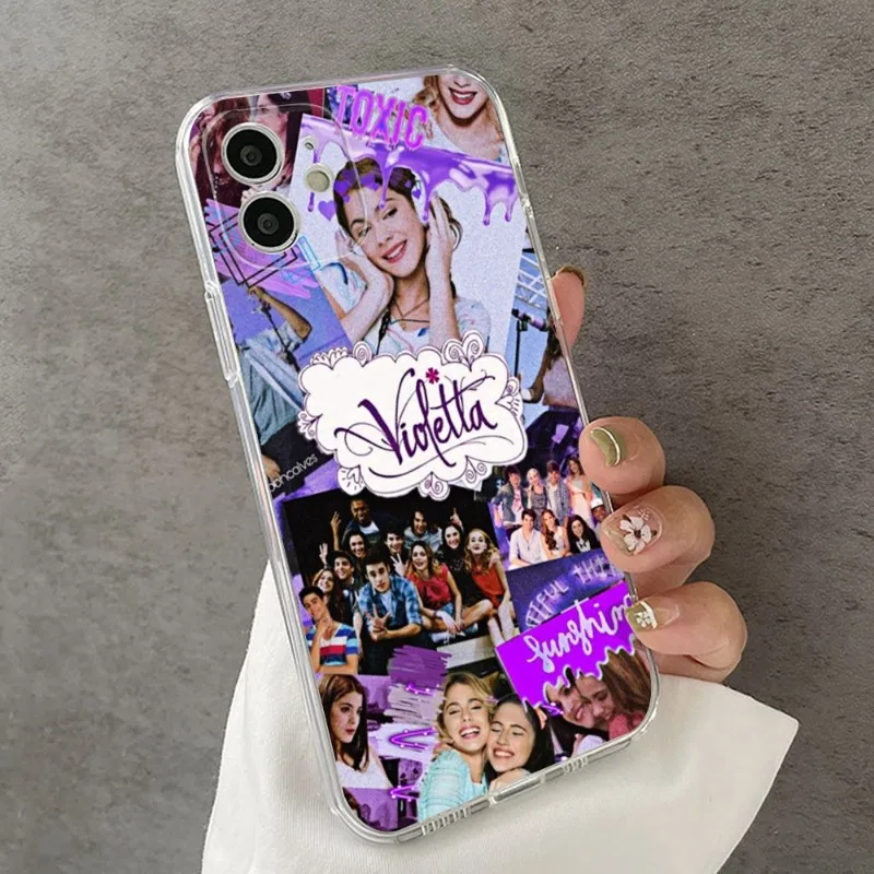 Violetta tv show cell Phone Case FOR IPhone 14 13 12 11 Pro Plus X 13 Pro MAX XR XS MINI Transparent Covers