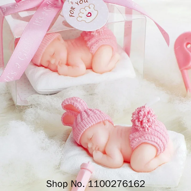 

30Pcs Birthday Candle Baby Shower Favor Gift--Sleep Baby Smokeless Candle Kids Cute Birthday Party Decoration Candle