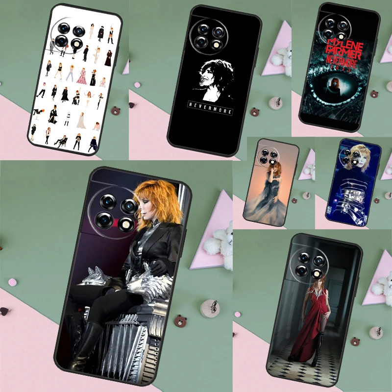 Mylene Farmer Case Back Cover For OnePlus Nord 2 2T CE 3 Lite N10 N20 N30 OnePlus 11 8 9 10 Pro 8T 9R 10T