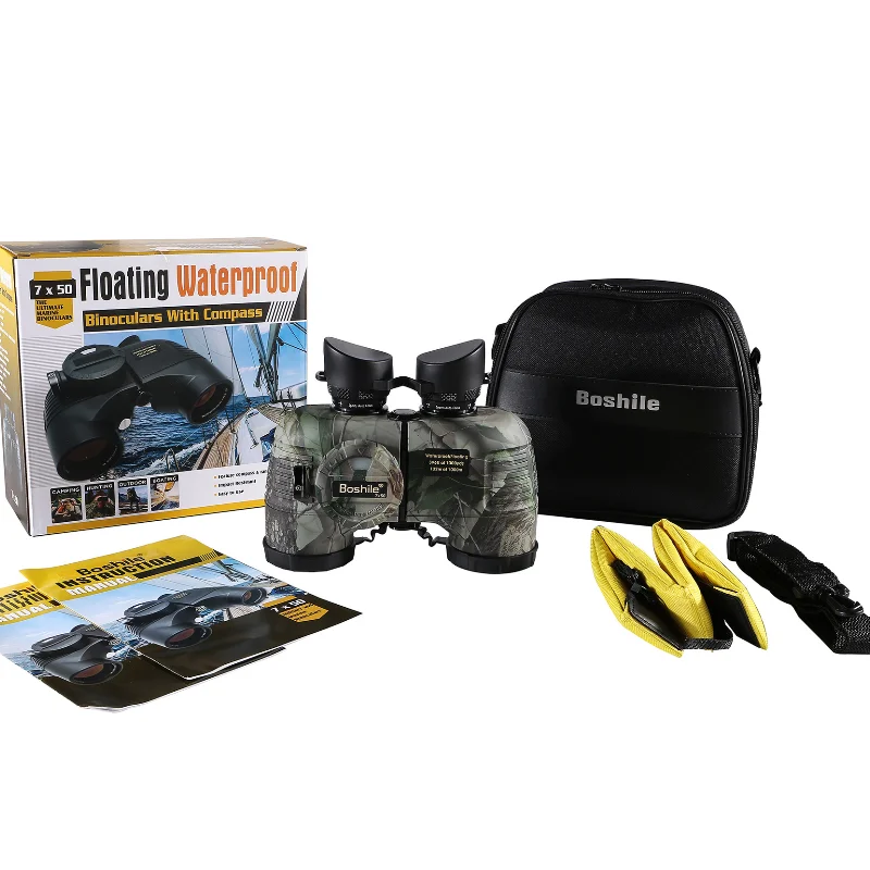 Boshile Binoculars 7*50 Compass Ranging Telescope 7X HD Camouflage Waterproof Outdoor Sailing Adventure Telescope - Image 6