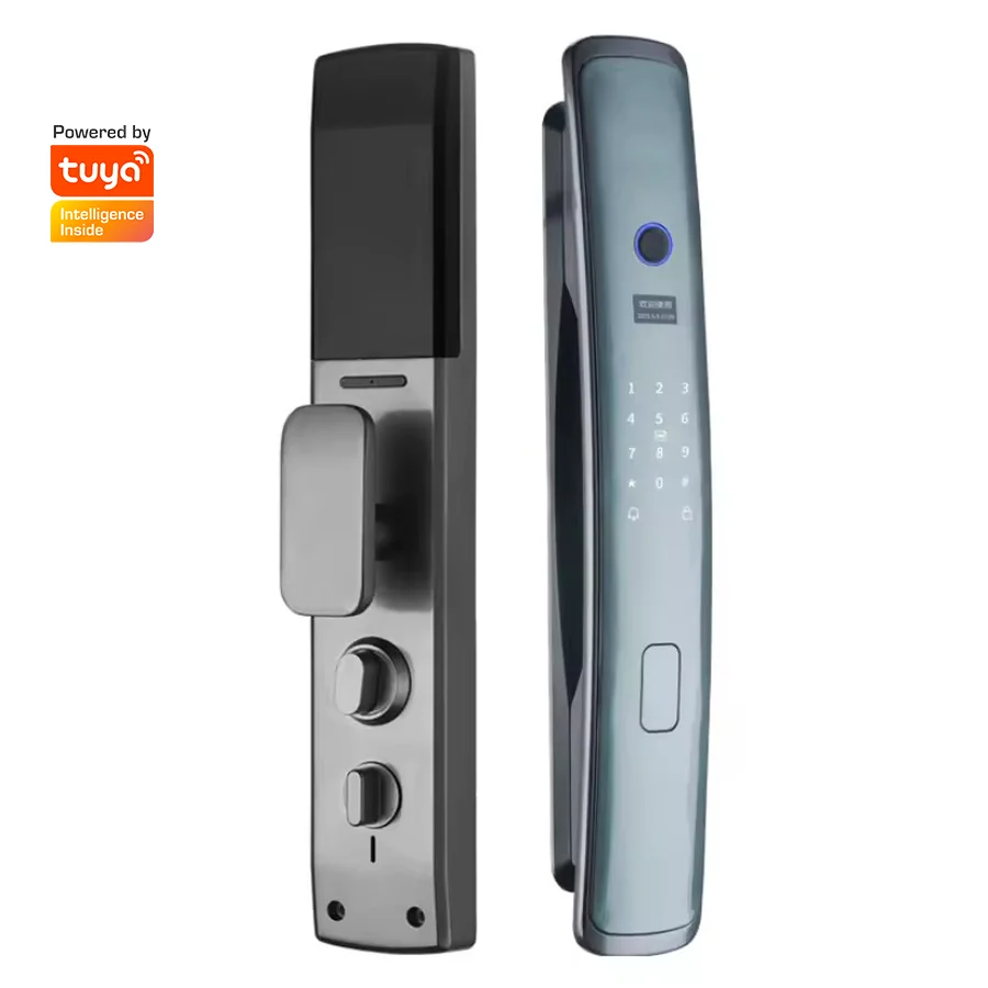 

Glomarket Smart Tuya Wifi Door Lock Automatic Alarm Fingerprint Smart APP Key Digital Password Security Automatic Lock