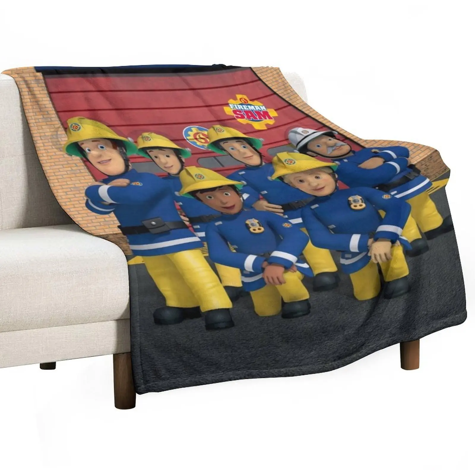 

Fireman Sam Company Throw Blanket Furrys blankets ands Single Nap Blankets