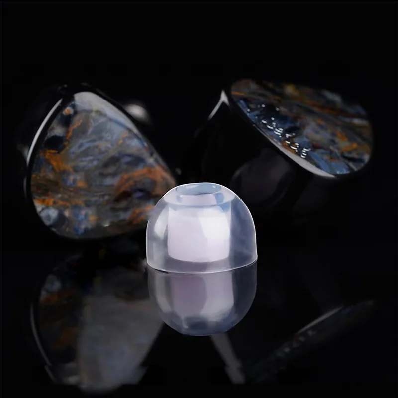 Y45A-untuk NICEHCK P03 Ujung Telinga Silikon Cair Aksesori Eartips Aman Lembut Peredam Kebisingan NX8 Que Cantor IEM P03