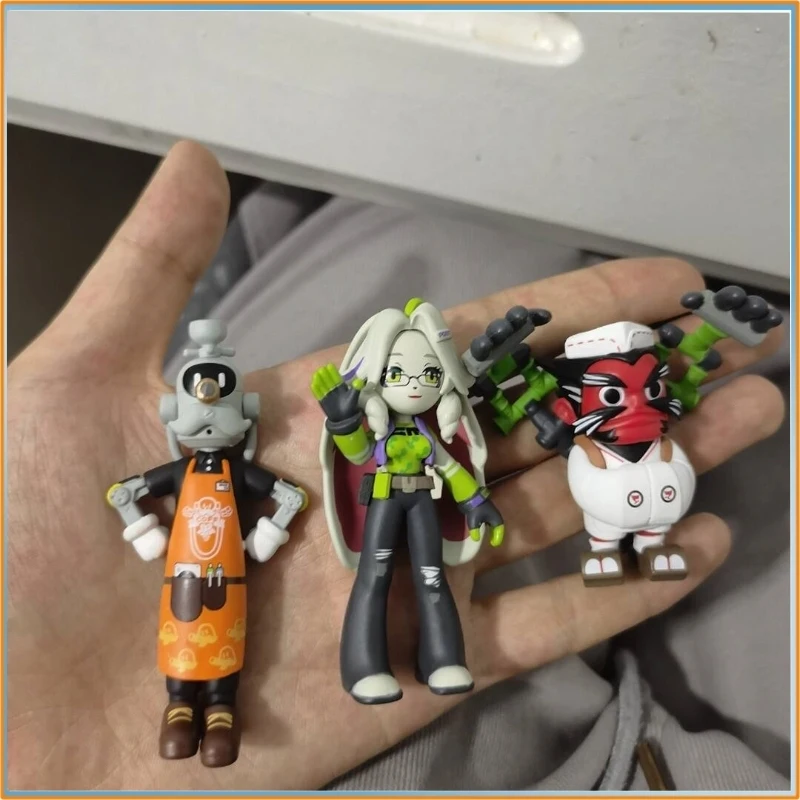 Zenless Zone Zero Zzz Fire & Ice Eous PVC-Figur – Bangboo Gk Shark Cloth Sammlerstück Desktop Ornament Modellspielzeug, ohne Box