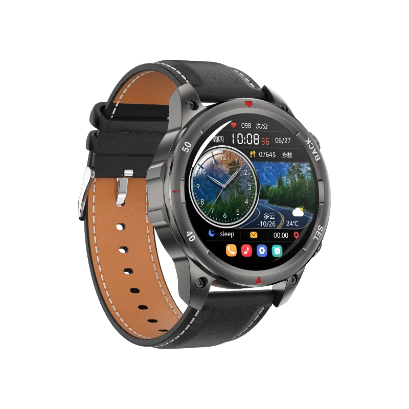 ساعات ذكية مقاومة للماء 1.53 بوصة تعمل باللمس الكامل IPS شاشة NFC GPS Torchlight مراقبة معدل ضربات القلب شحن لاسلكي ساعة رياضية