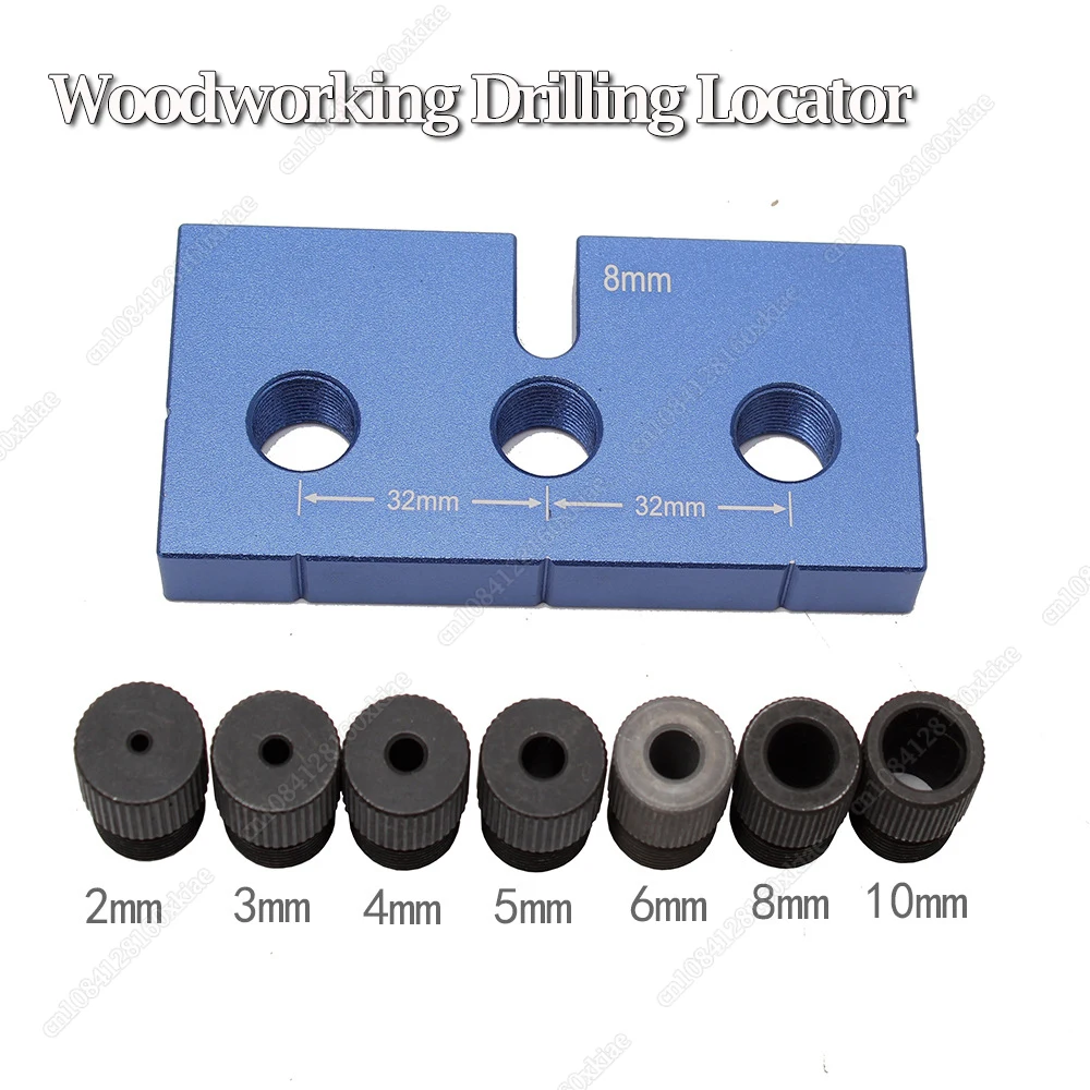 

Woodworking Pocket Hole Jig 3 in 1 Adjustable Doweling Jig For Drilling Guide Locator Puncher With 2/3/4/5/6/8/10mm Drill Sleeve