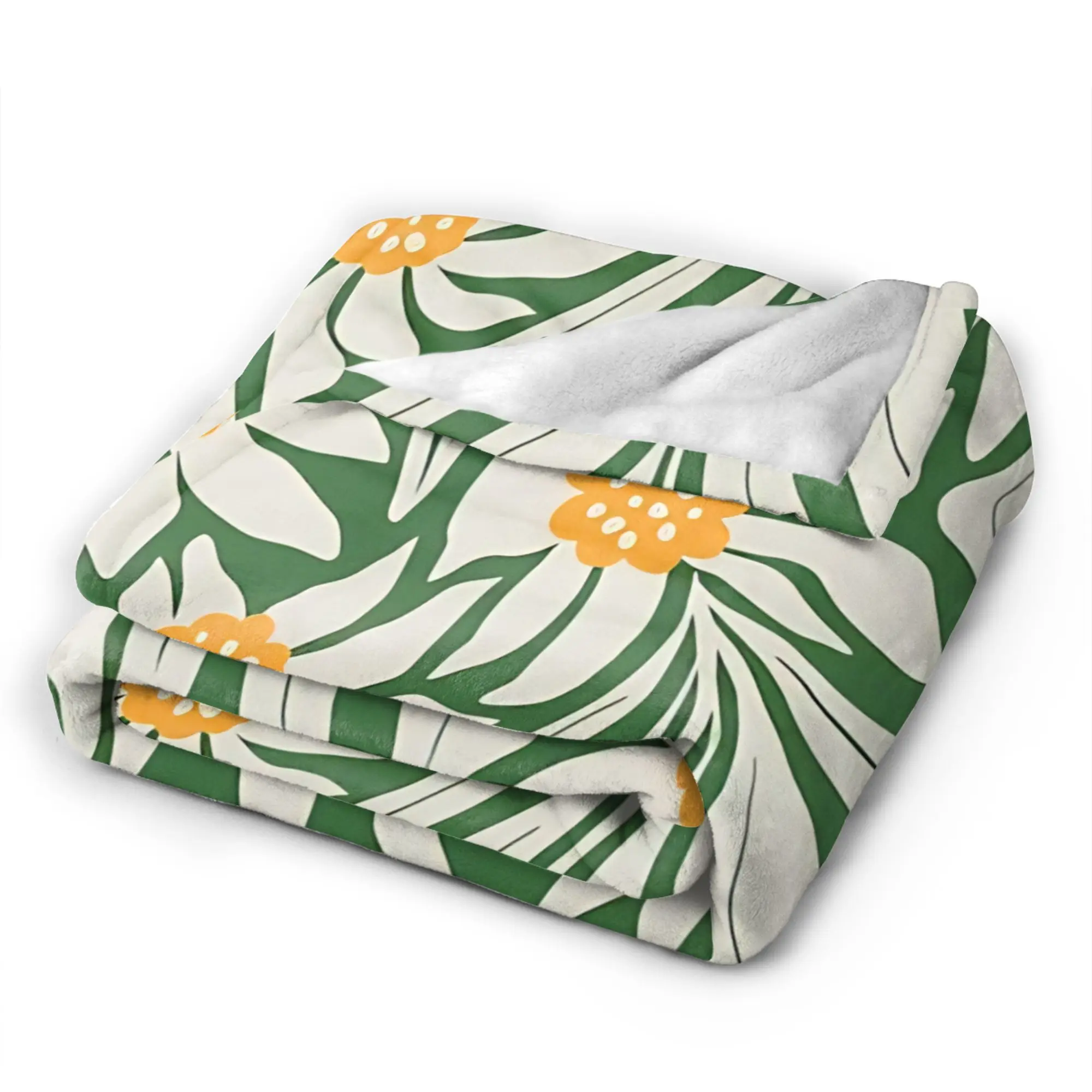 Flower Market  Plush Blanket Kids  Flannel Throw Blanket For Couch Chair Super Warm Customized Quality Bedspread Gift