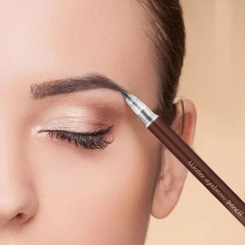 Ultrafijn Wenkbrauwpotlood Overzicht Schaduw Liggende Zijderups Eyeliner Waterdicht Niet-vlekkend Blijvend Kleurvast Vloeibaar Wenkbrauwpotlood