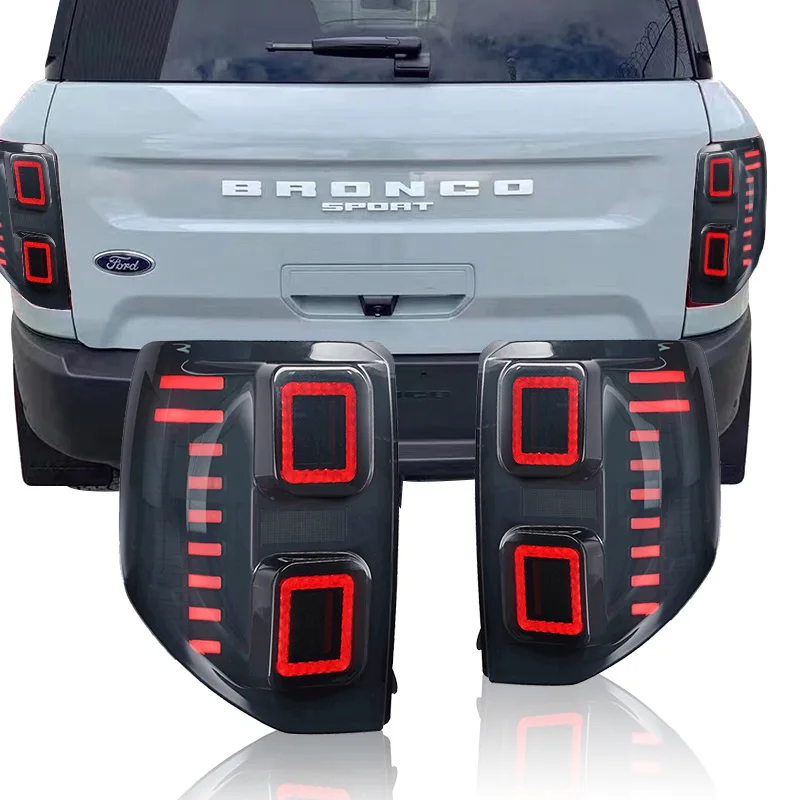 

In Stock Exterior Modification Personalized Car Lamp Led Taillight For Ford Bronco Sport 2021 With Sequential Turning Signal