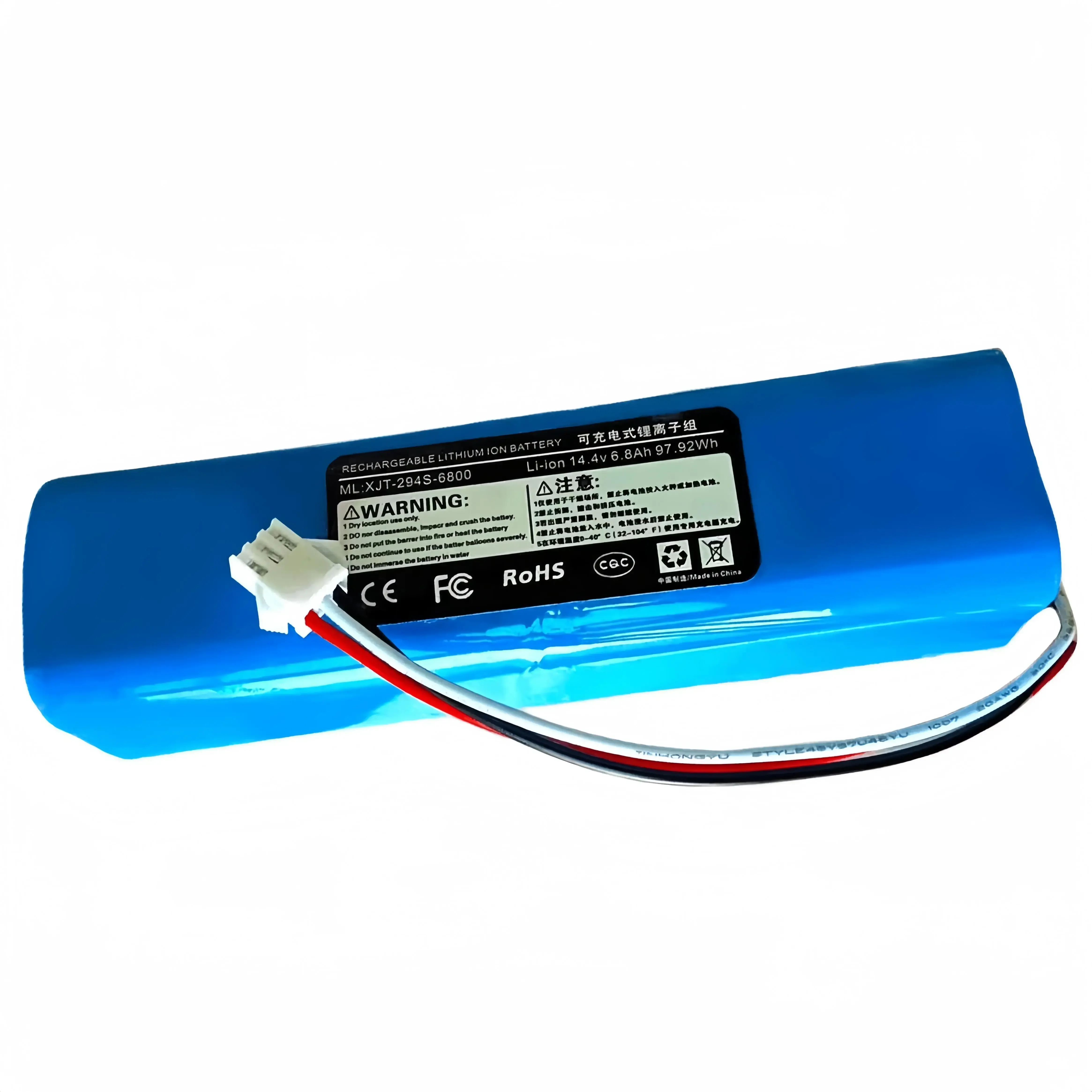 14.4V 6800mAh, Suitable for Lydsto R1, Rodmi Eve Plus, M7 Pro, M8 Pro, M9, U6, Vacuum Cleaner Original Rechargeable Batteries