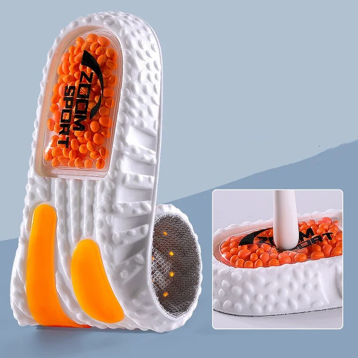 Popcorn Sports Air Cushion Shock-absorbing Insoles For Men Zoom Shock-absorbing Sweat-absorbing Deodorizing Insoles For Women