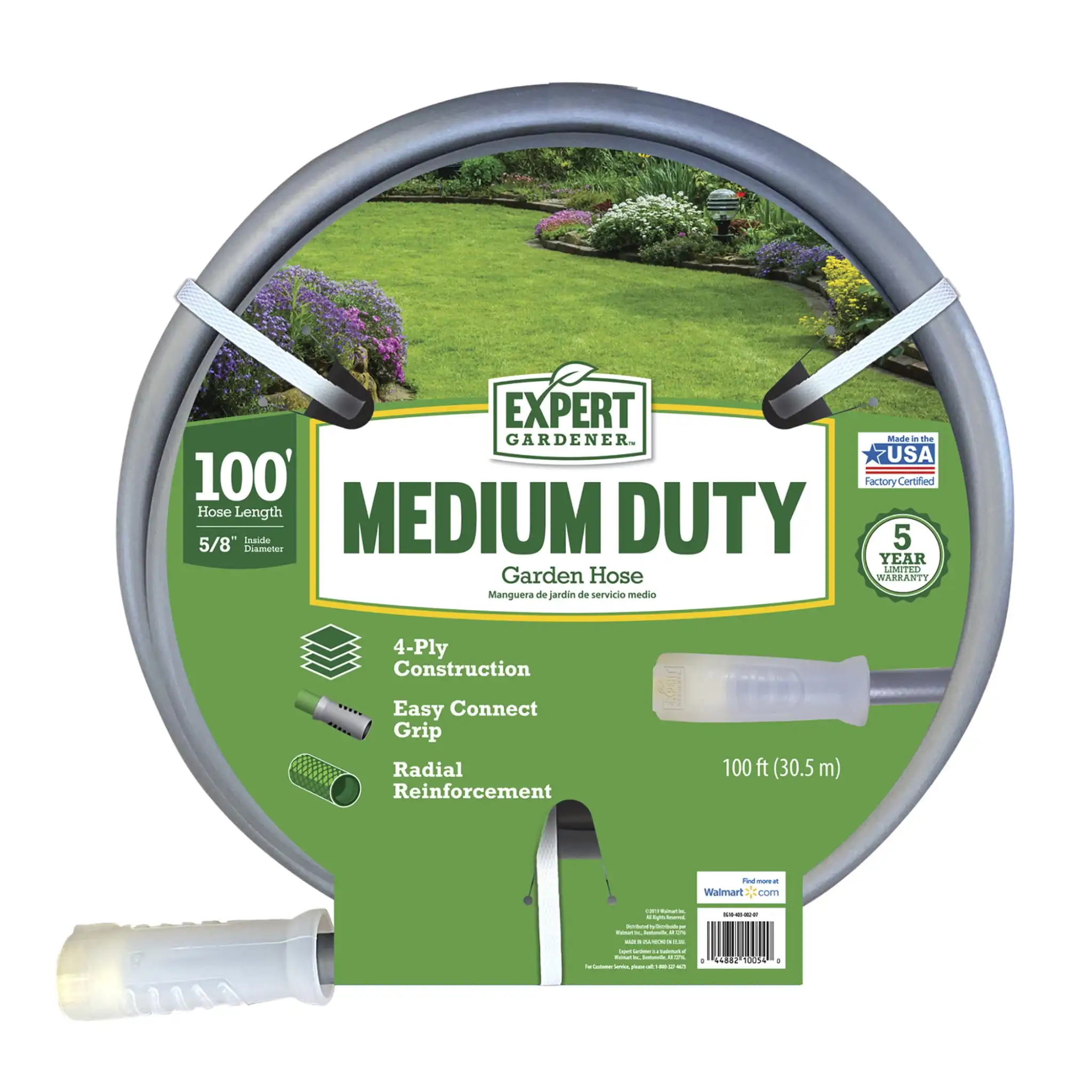 

100 foot Medium Duty Garden Hose Gray garden hose nozzle garden