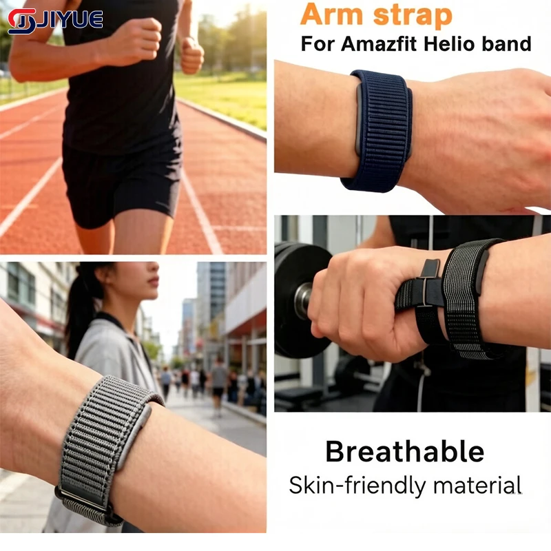 

Nylon Braid Band Strap Sport Wristband Loop Design Replacement Bracelet Fitness Tracker Breathable Watchband For Amazfit Helio