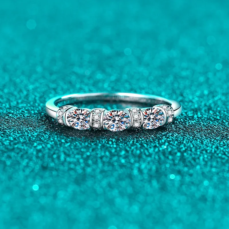 

Пройти тест на бриллианты, овальное кольцо с муассанитом, женское кольцо из белого золота 18 карат, стерлинговое серебро 925 пробы, штабелируемые кольца, кольцо Eternity Band