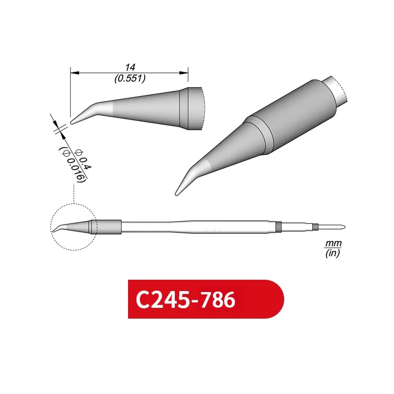 

C245-786 наконечники пайки для JBC SUGON AIFEN T245 ручка/ручка контроля температуры