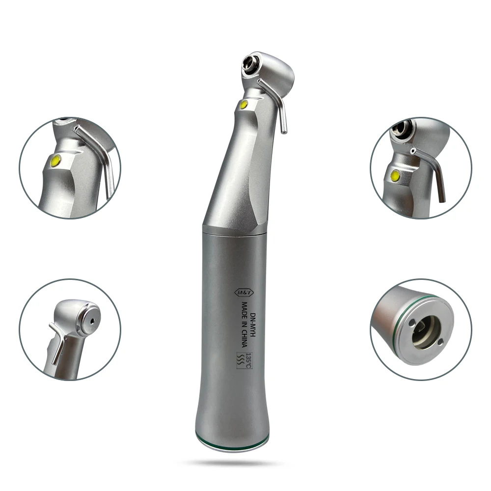 

Dental Fiber Optic Contra Angle Handpiece 20: 1 Push Button Implant Single Water Spray W* External Waterway E-type