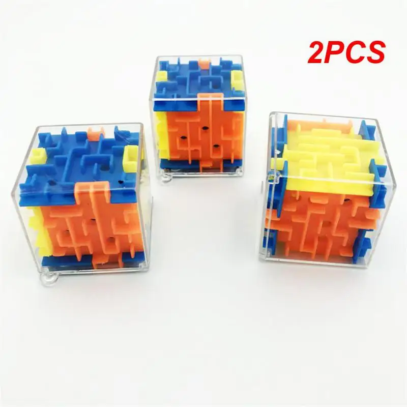 

2PCS Puzzle 3d Walking Beads Square Puzzle Square Mini Toy Puzzle Maze Early Education