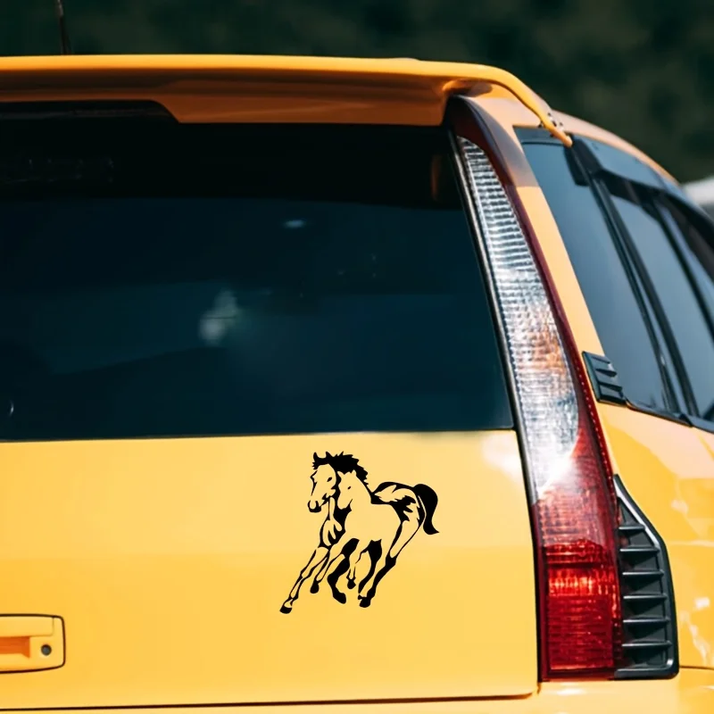 

1Pc Majestic Horse Running Glossy Vinyl Sticker Waterproof Removable Decal for Motorcycle Helmet Car Body Window