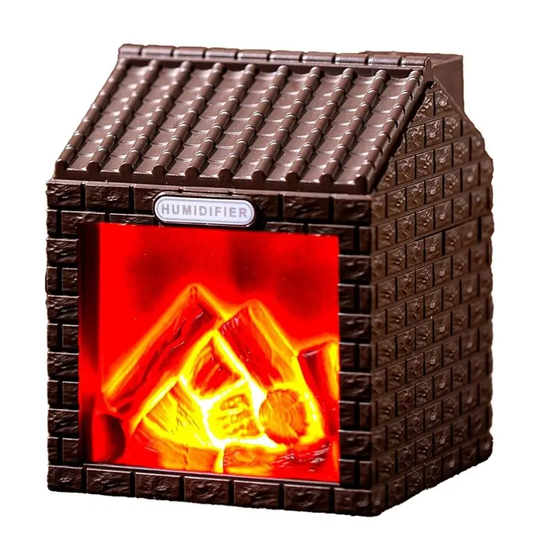 

Увлажнитель воздуха ABBO-Cool Mist с эффектом пламени, мини-камин, питание от USB, автоматическое отключение, портативный, для спальни, офиса, путешествий