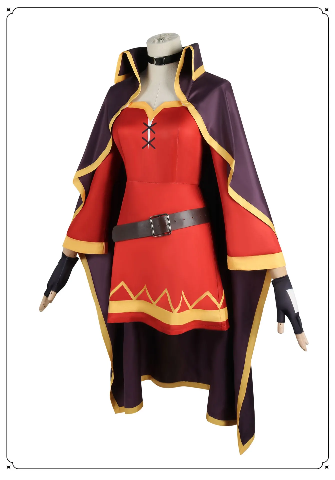 Anime Megumin Costume Cosplay Huihui Kono Subarashii Sekai Ni Shukufuku Wo Captain Witch abbigliamento Wizard Hat Robe Dress Glove