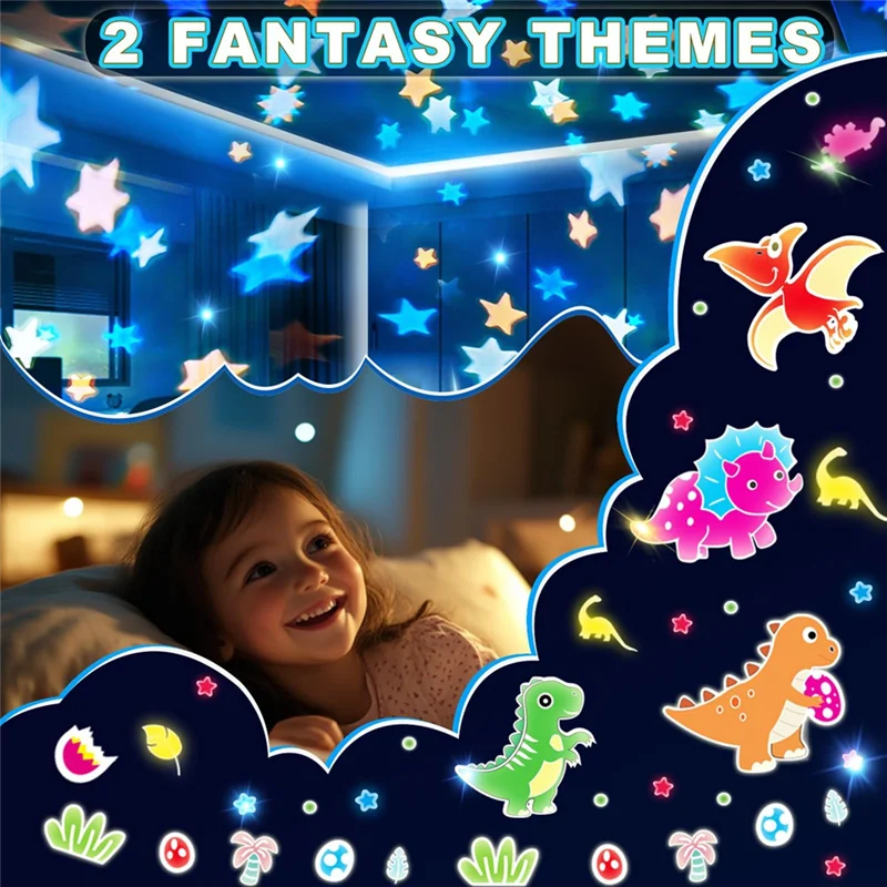 SYW-Dinosaur Themed Night Light For Kids, 360 Degree Rotation Child Projector, Dinosaur Projector Light For Kids For Room