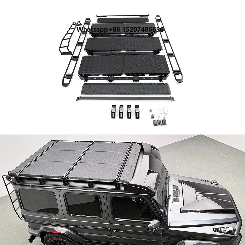 

2019+ W464 Luggage Rack with Ladder G500 G63 G400 G350 4X4 Universal Roof Rack Baggage Holder Easy Installation Auto Parts