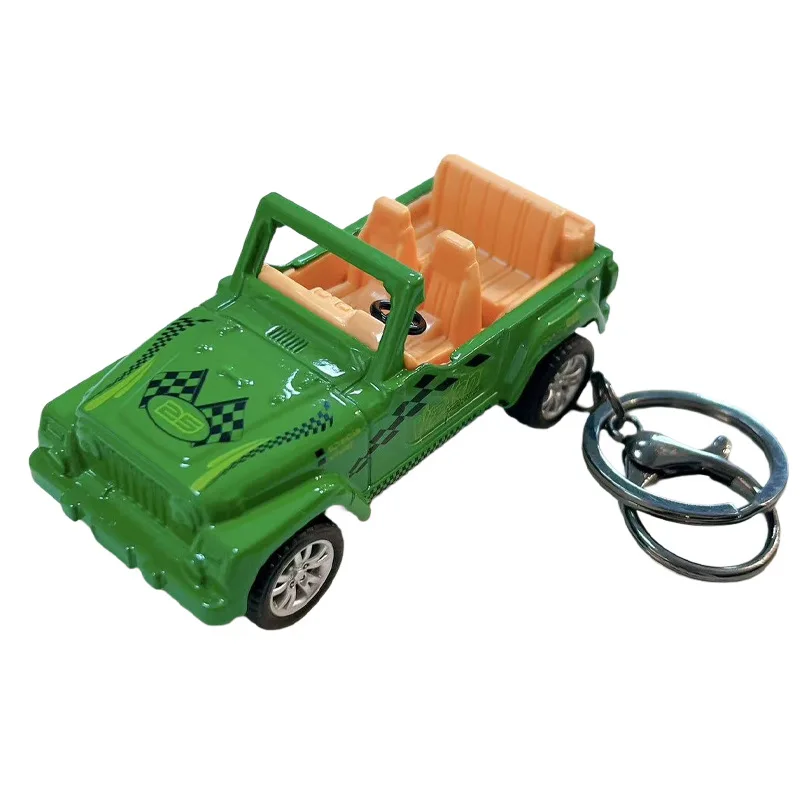พวงกุญแจรถกระบะของเล่นโลหะผสมสุดสร้างสรรค์ ของขวัญสำหรับนักเรียนเด็กผู้ชาย รถของเล่นจำลองขนาดเล็กแบบดึงถอยหลัง