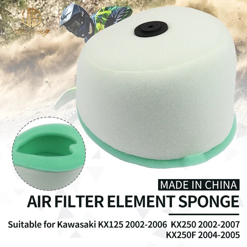 

JSRAOIMG Dirt Bike Air Filter For KX125 1997-2006 KX250 1997 1998 1999 2000 2002 2003 2004 2005 2006 2007 KX250F KX 125 250 250F