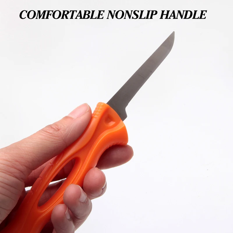 سكين تقطيع السمك من الفولاذ المقاوم للصدأ ، أدوات التخييم ، مقبض تقطيع اللحم ، ملحقات قارب الصيد في الهواء الطلق ، جودة عالية