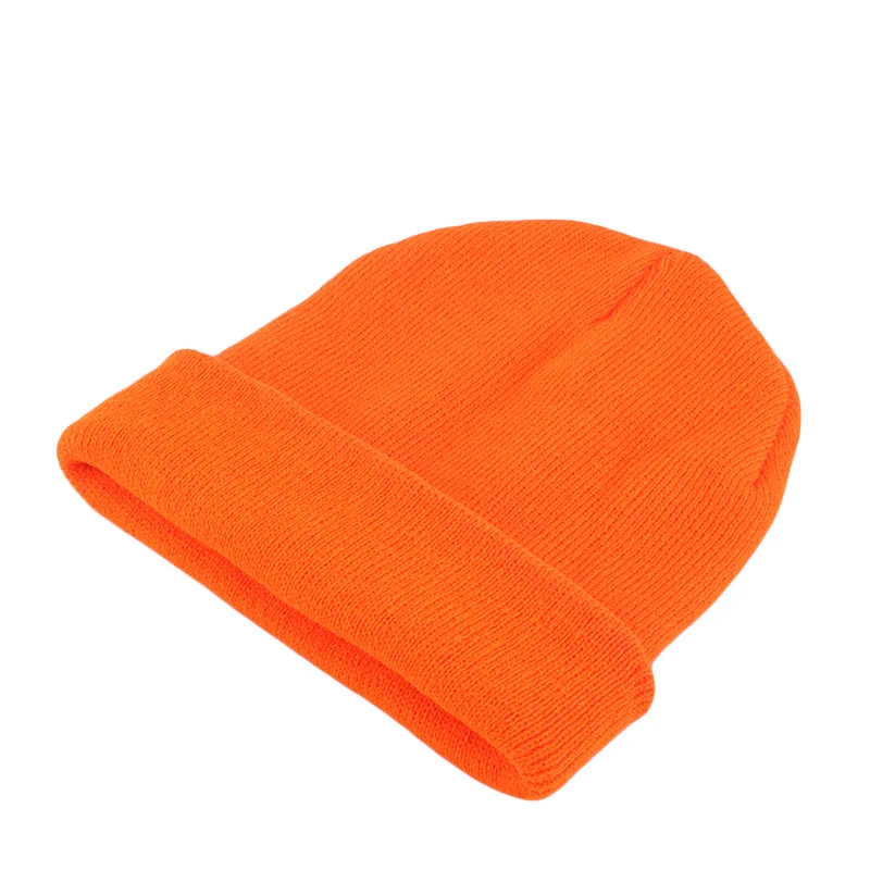 Neue Unisex Einfarbige Strickmütze Herbst Winter Hip-Hop-Beanie für Männer und Frauen SkullCap Mützen Outdoor Winddichte Männermütze Gorro Skimütze – Detail 13